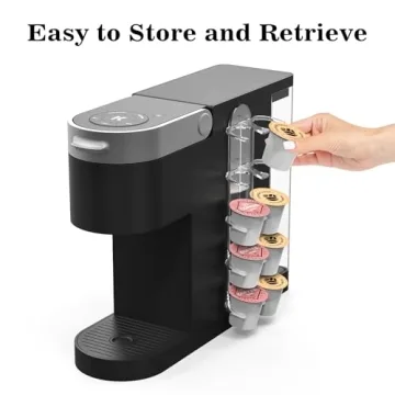 NiHome Acrylic Coffee Pod Holder - Space-Saving Organizer