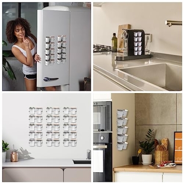 NiHome Acrylic Coffee Pod Holder - Space-Saving Organizer