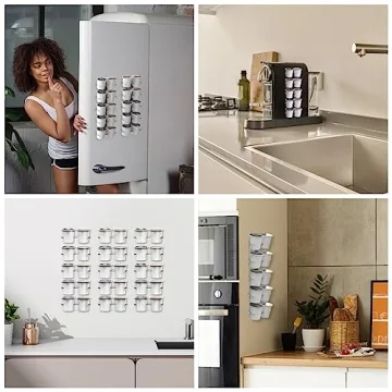 NiHome Acrylic Coffee Pod Holder - Space-Saving Organizer