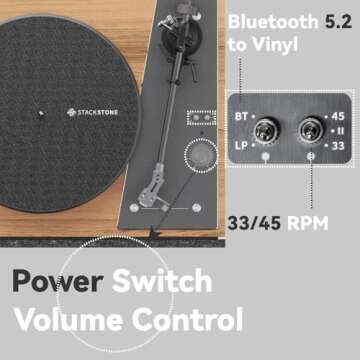 Jamo Vinyl Record Player - Stylish Hi-Fi Sound Experience