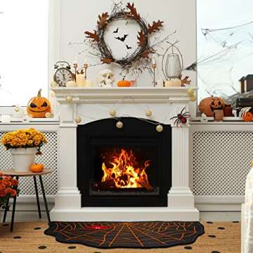 Halloween Door Mat Outdoor Non Slip Spider Web Welcome Rug Horror Halloween Doormat Spooky Bath Rug ...