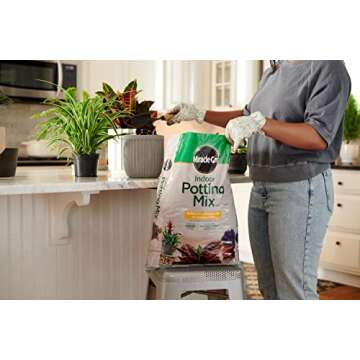 Miracle-Gro Indoor Potting Mix, Blended for a Variety of Houseplants, Feeds for up to 6 Months, 16 qt.