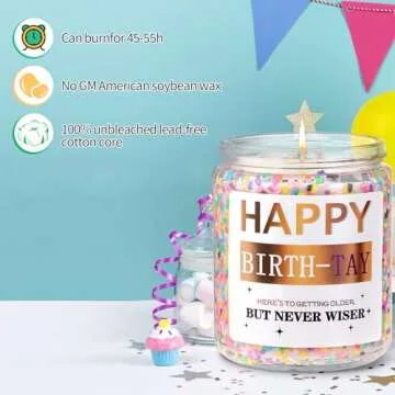 Sincerez Birthday Candle - Cake Scented Gift & Decor