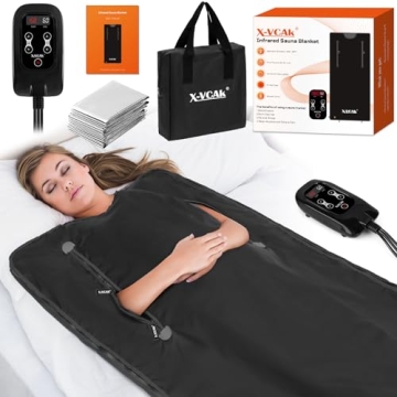 X-Vcak Sauna Blanket, Sauna, Portable Sauna for Home, 86-158℉, 20-60 Minutes Timer, 6 ft x 2.62 ft