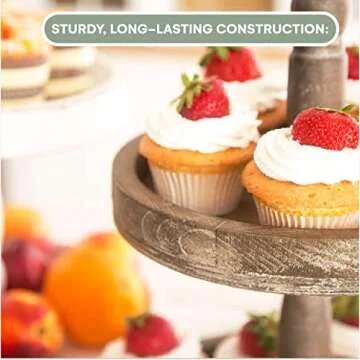 Hallops Two Tiered Tray for Rustic Home Decor