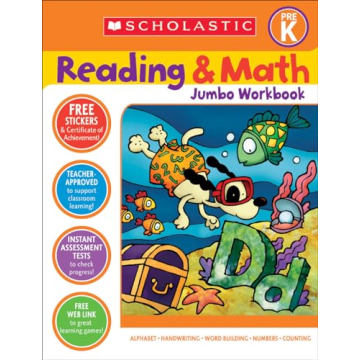 Scholastic Pre-K Reading & Math Workbook for Young Learners