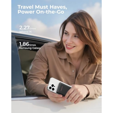 Compact 10000mAh Portable Power Bank with Fast Charging