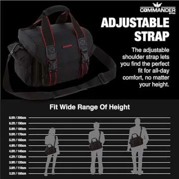 COMMANDER OPTICS Large Water-Resistant Camera Bag - Premium Protection