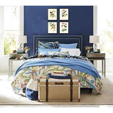 Hummingbirds Botanical Wall Art Home Decor Print Set of 4 Pink Green Antique Beautiful Tripical Bird...