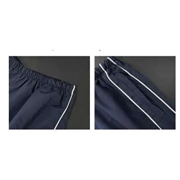 XPONNI Track Pants Women Baggy Pants Y2k Pants Parachute Pants for Women Y2K Clothing (Navy,M,Medium)