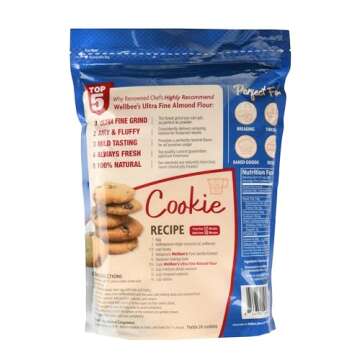 Wellbee's Almond Flour, Extra Fine, Gluten Free, Blanched, Low Carb, All Purpose, 5 lbs