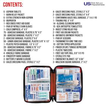 American Red Cross Deluxe All Purpose First Aid Kit - 299 Piece Essential Supplies for Minor Injurie...