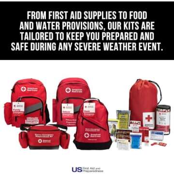American Red Cross Deluxe First Aid Kit - 299 Piece Emergency Supplies