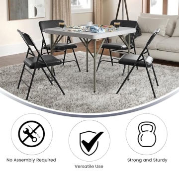 Flash Furniture HERCULES Metal Folding Chairs - Comfort & Durability