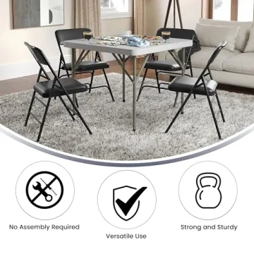 Flash Furniture HERCULES Metal Folding Chairs - Comfort & Durability