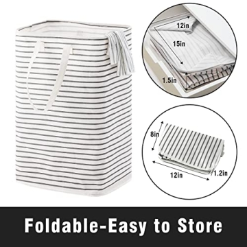 72L Collapsible Laundry Basket with Waterproof Coating