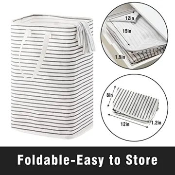 72L Collapsible Laundry Basket with Waterproof Coating