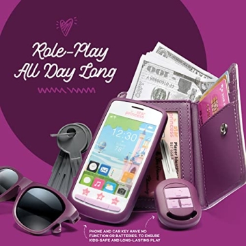 Little Girls Purse Set with Accessories for Toddlers