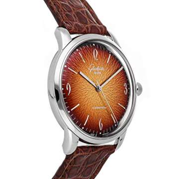 Glashutte Original Vintage Collection Mechanical (Automatic) Orange Dial Mens Watch 1-39-52-13-02-04 (Certified Pre-Owned)