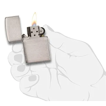 Zippo 200 Classic Brushed Chrome Lighter - Timeless Style