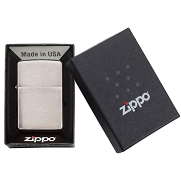 Zippo 200 Classic Brushed Chrome Lighter - Timeless Style