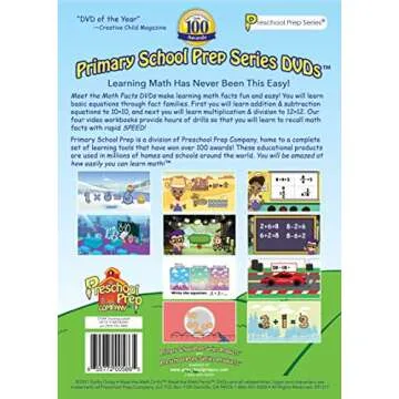 Meet the Math Facts 10 DVD Set - Addition, Subtraction, Multiplication & Division (Includes Bonus Di...