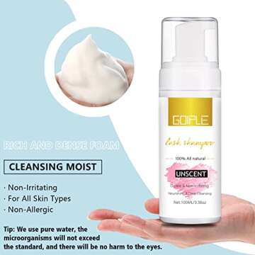 Eyelash Extension Cleanser Kit for Healthy Lashes