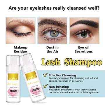 Eyelash Extension Cleanser Kit for Healthy Lashes