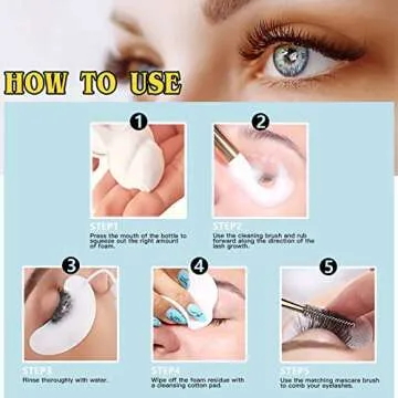 Eyelash Extension Cleanser Kit for Healthy Lashes