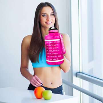 NatureWorks HydroMATE Half Gallon Water Bottle with Time Markers