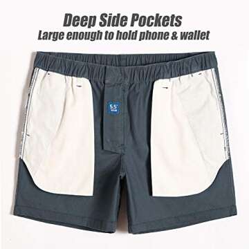 Men's Casual Summer Shorts - maamgic 5.5" Cotton Shorts