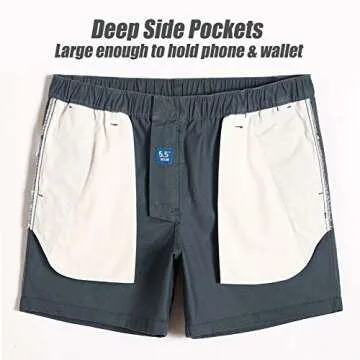 Men's Casual Summer Shorts - maamgic 5.5" Cotton Shorts