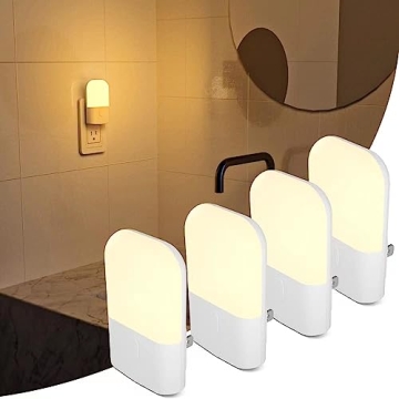 Versatile Night Light with Adjustable Brightness - 4 Pack