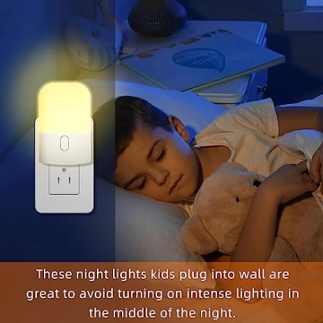 Versatile Night Light with Adjustable Brightness - 4 Pack