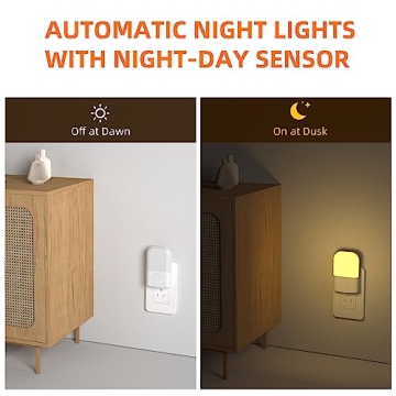 Versatile Night Light with Adjustable Brightness - 4 Pack