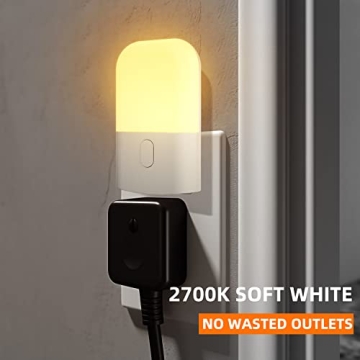 Versatile Night Light with Adjustable Brightness - 4 Pack
