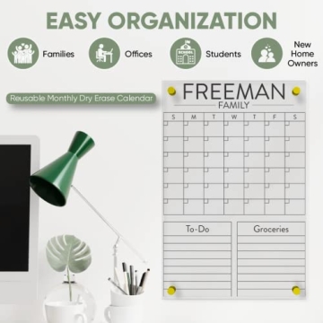Custom Acrylic Calendar Wall Planner Ships Next Day