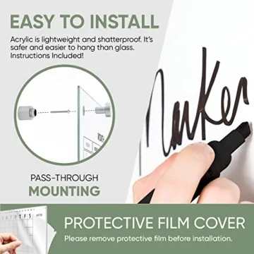 Custom Acrylic Calendar Wall Planner Ships Next Day