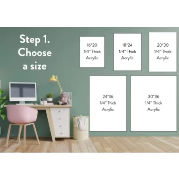 Custom Acrylic Calendar Wall Planner Ships Next Day