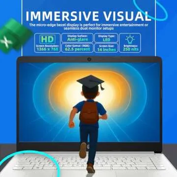 HP 14 Business Student Laptop with Microsoft Office Handling