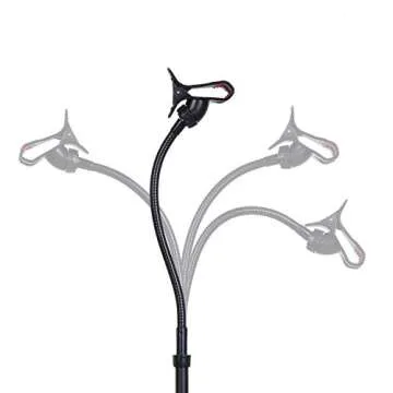 Kaforise Retractable Adjustable Cell Phone Tripod Stand Holder, Smartphone Holder Mount,360 Degree Rotatable Telescopic Tripod (Chuck)