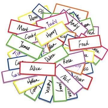 42 PCs Thickened Magnetic Dry Erase Reusable Name Tag Label Plate Neon Sticker in 7 Colors for Whiteboards Locker Fridge School Office Home (3.2" x 1.2" Each)