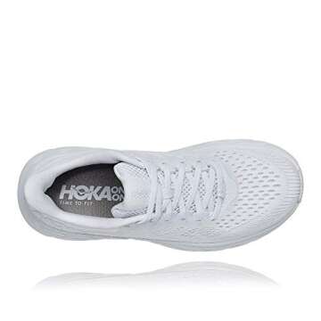 HOKA Mens Clifton 7 Textile Synthetic White White Trainers 11 US
