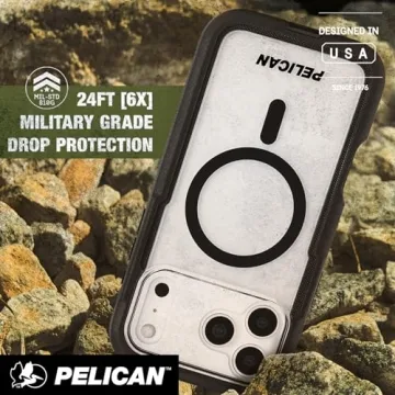 Pelican Voyager Rugged iPhone 17 Pro Max Case - Military-Grade Protection