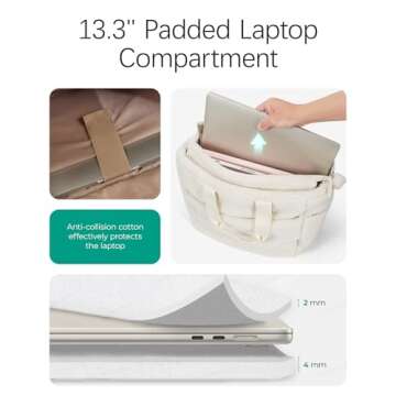 BAGSMART Winter Plush Tote Bag for Women - Cute & Stylish