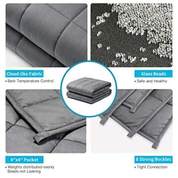 Fabula Life Weighted Blanket for Deep Sleep and Calm