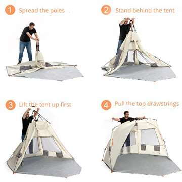 Easthills Outdoors Instant Shader Deluxe XL Beach Tent