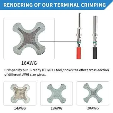 JRready 238PCS DT Connector Waterproofing, 2 3 4 6 8 12 Pin Deutsch DT Connector Kit with 82Pairs Size 16 Solid Contacts for Automotive Repair, Marine Waterproof Electrical Connector (ST6317)
