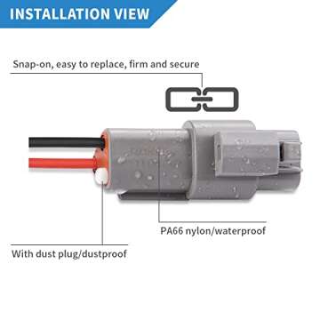JRready 238PCS DT Connector Waterproofing, 2 3 4 6 8 12 Pin Deutsch DT Connector Kit with 82Pairs Size 16 Solid Contacts for Automotive Repair, Marine Waterproof Electrical Connector (ST6317)