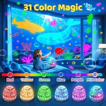 Engaging Baby Night Light Projector with Soothing Sounds for Kids 3-10